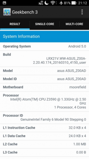 ASUS ZenFone 2 Deluxe GeekBench 02