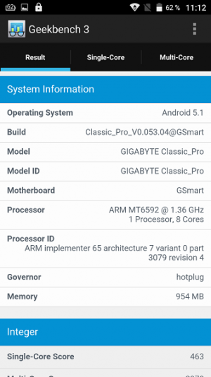 Gigabyte GSmart Classic Pro Geekbench 3 02