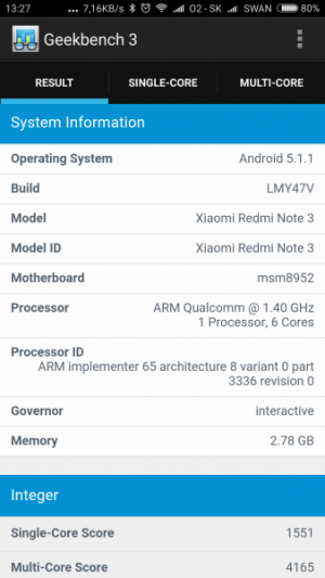 Xiaomi Redmi Note 3 Pro GeekBench 02